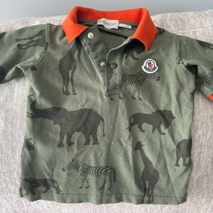 Moncler size 4 boys collared shirt